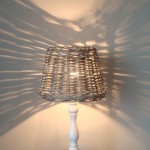 Lichteffect rieten lamp