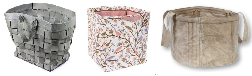 Canvas manden speelgoed opruimen met canvas manden