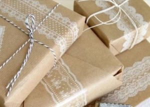 Kraftpapier inpakken Kraftpapier cadeau