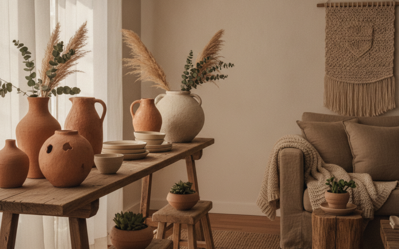Natuurlijke sfeer met keramiek en aardewerk in je interieur